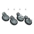 Commercial 1/2 in Threaded Stem Caster Set with 5 in Wheels 35799